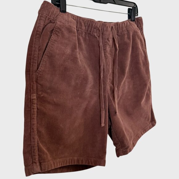 Katin Corduroy Local Short Brown Men's Large Drawstring Pockets Casual Comfort - Picture 3 of 11